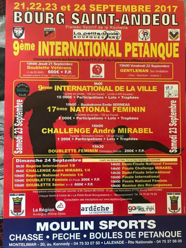 Championnat De France Petanque Bourg Saint Andeol